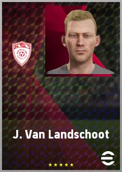 J. Van Landschoot eFootball 2026 player card, 70 OVR LMF