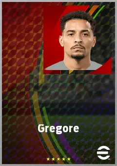 Gregore eFootball 2026 player card, 75 OVR DMF