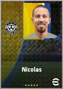 Nicolas eFootball 2026 player card, 71 OVR LB