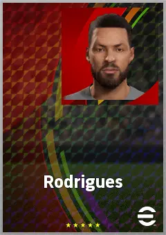 Rodrigues eFootball 2026 player card, 73 OVR CB