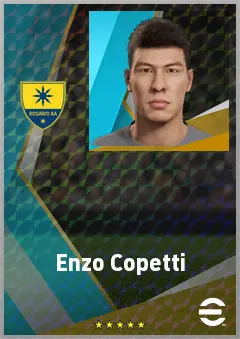 Enzo Copetti eFootball 2026 player card, 73 OVR CF