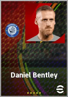 Daniel Bentley eFootball 2026 player card, 73 OVR GK