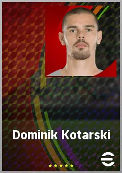 Dominik Kotarski eFootball 2026 player card, 74 OVR GK