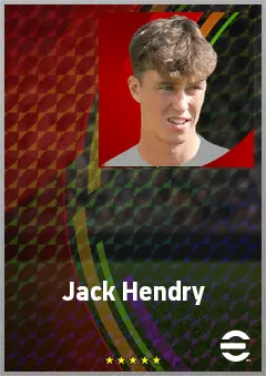 Jack Hendry eFootball 2026 player card, 73 OVR CB