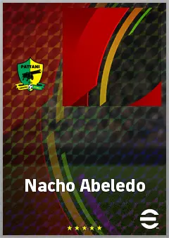 Nacho Abeledo eFootball 2026 player card, 67 OVR RWF
