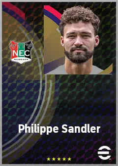 Philippe Sandler eFootball 2026 player card, 72 OVR CB