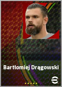 Bartłomiej Drągowski eFootball 2026 player card, 75 OVR GK