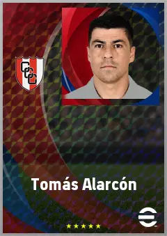 Tomás Alarcón eFootball 2026 player card, 70 OVR DMF