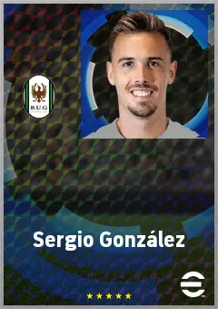 Sergio González eFootball 2026 player card, 71 OVR CB