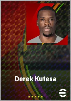 Derek Kutesa eFootball 2026 player card, 72 OVR RMF