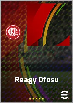 Reagy Ofosu eFootball 2026 player card, 65 OVR RWF