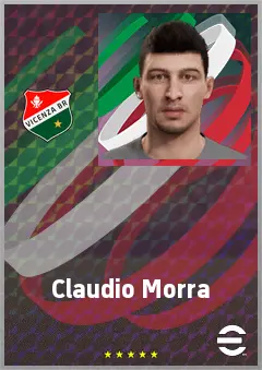 Claudio Morra eFootball 2026 player card, 70 OVR CF