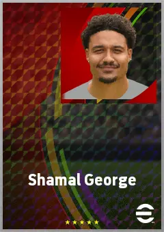 Shamal George eFootball 2026 player card, 68 OVR GK