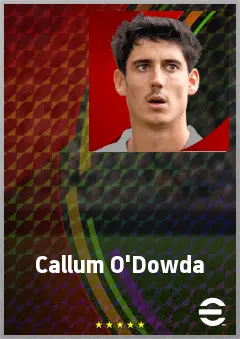 Callum O'Dowda eFootball 2026 player card, 71 OVR LB