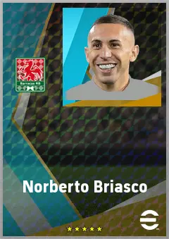 Norberto Briasco eFootball 2026 player card, 70 OVR LWF