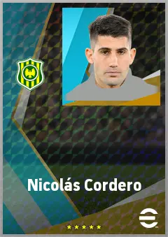 Nicolás Cordero eFootball 2026 player card, 71 OVR CF