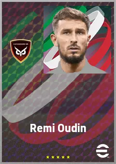 Remi Oudin eFootball 2026 player card, 71 OVR AMF
