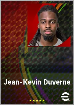 Jean-Kevin Duverne eFootball 2026 player card, 72 OVR CB