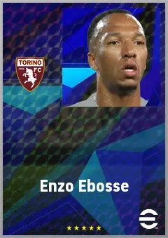 Enzo Ebosse eFootball 2026 player card, 74 OVR CB