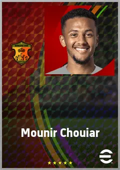 Mounir Chouiar eFootball 2026 player card, 71 OVR LWF