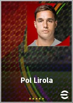 Pol Lirola eFootball 2026 player card, 71 OVR RB