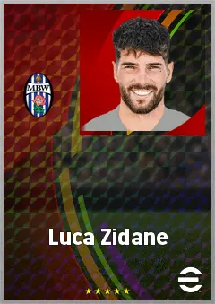 Luca Zidane eFootball 2026 player card, 72 OVR GK