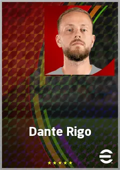 Dante Rigo eFootball 2026 player card, 66 OVR DMF