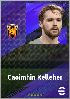 Caoimhin Kelleher eFootball 2026 player card, 77 OVR GK
