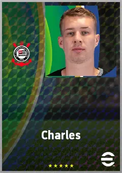 Charles eFootball 2026 player card, 70 OVR LMF
