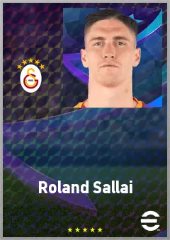 Roland Sallai eFootball 2026 player card, 74 OVR RMF