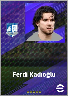 Ferdi Kadıoğlu eFootball 2026 player card, 75 OVR LB