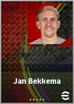 Jan Bekkema eFootball 2026 player card, 67 OVR GK