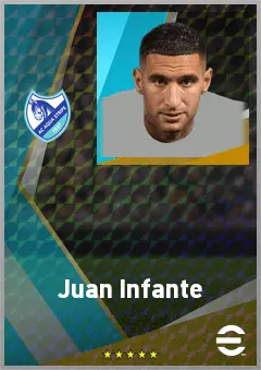 Juan Infante eFootball 2026 player card, 73 OVR LB
