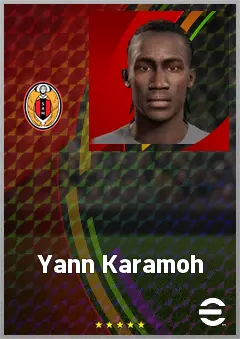 Yann Karamoh eFootball 2026 player card, 69 OVR LWF