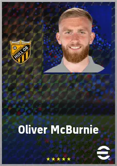 Oliver McBurnie eFootball 2026 player card, 72 OVR CF