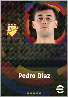 Pedro Díaz eFootball 2026 player card, 71 OVR CMF