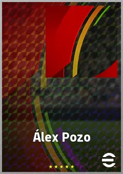 Álex Pozo eFootball 2026 player card, 72 OVR RB