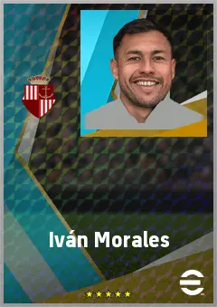 Iván Morales eFootball 2026 player card, 71 OVR CF