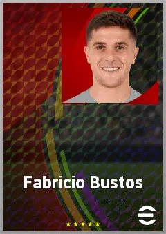 Fabricio Bustos eFootball 2026 player card, 73 OVR RB