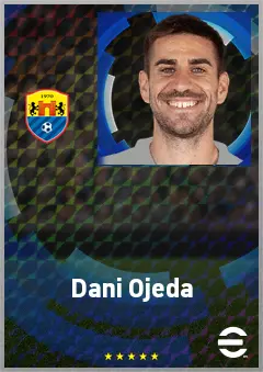 Dani Ojeda eFootball 2026 player card, 70 OVR RWF