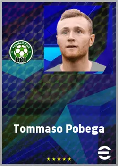 Tommaso Pobega eFootball 2026 player card, 73 OVR CMF
