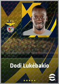Dodi Lukébakio eFootball 2026 player card, 76 OVR RWF