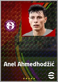 Anel Ahmedhodžić eFootball 2026 player card, 74 OVR CB