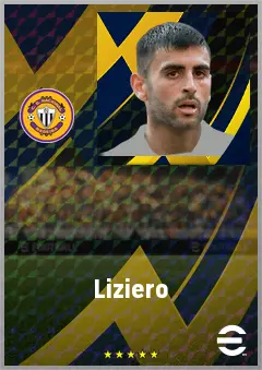 Liziero eFootball 2026 player card, 71 OVR CMF