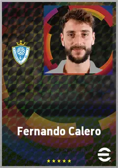 Fernando Calero eFootball 2026 player card, 72 OVR CB
