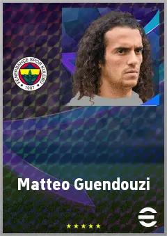 Matteo Guendouzi eFootball 2026 player card, 78 OVR CMF