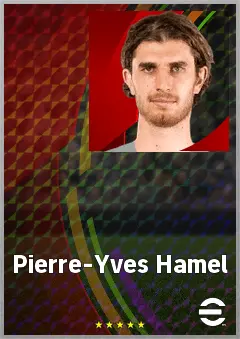 Pierre-Yves Hamel eFootball 2026 player card, 69 OVR CF
