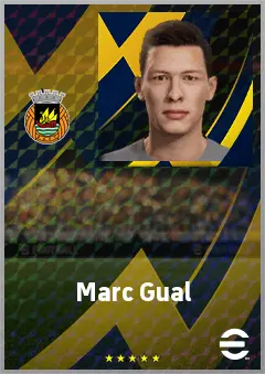 Marc Gual eFootball 2026 player card, 70 OVR CF