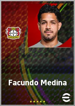 Facundo Medina eFootball 2026 player card, 76 OVR CB