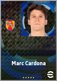 Marc Cardona eFootball 2026 player card, 68 OVR CF